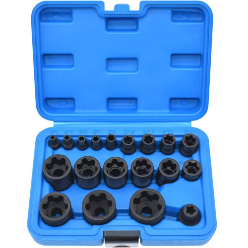 Комплект TORX PLUS E-вложки 19 броя